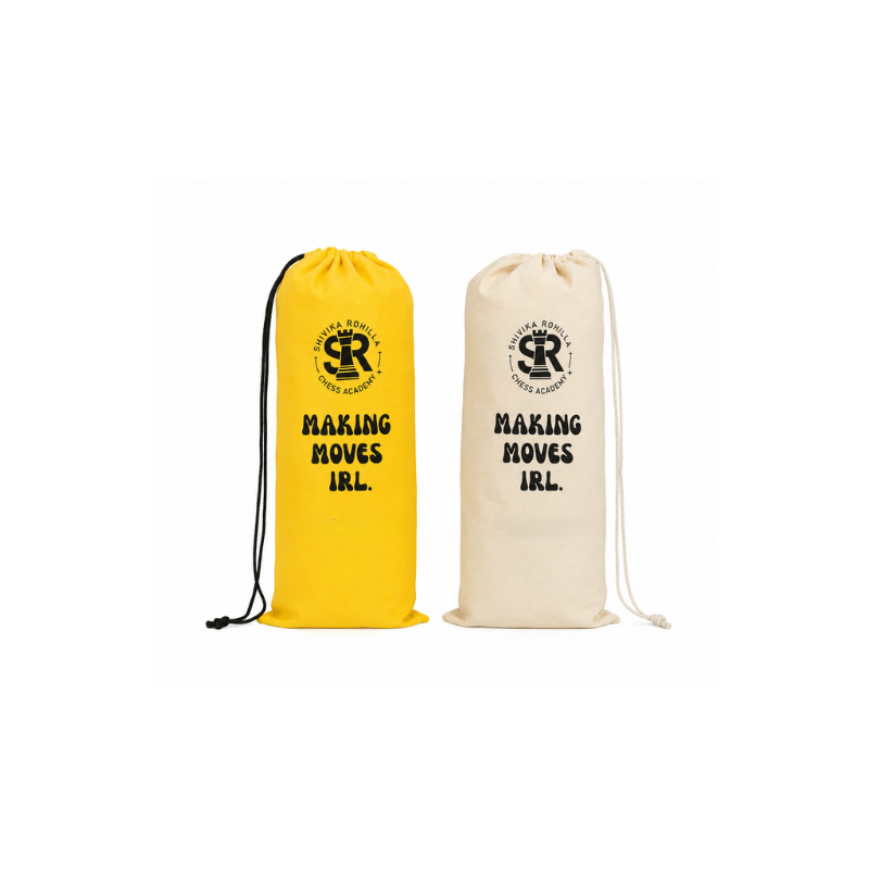 SRCA Yellow Long Chess Carry Bag