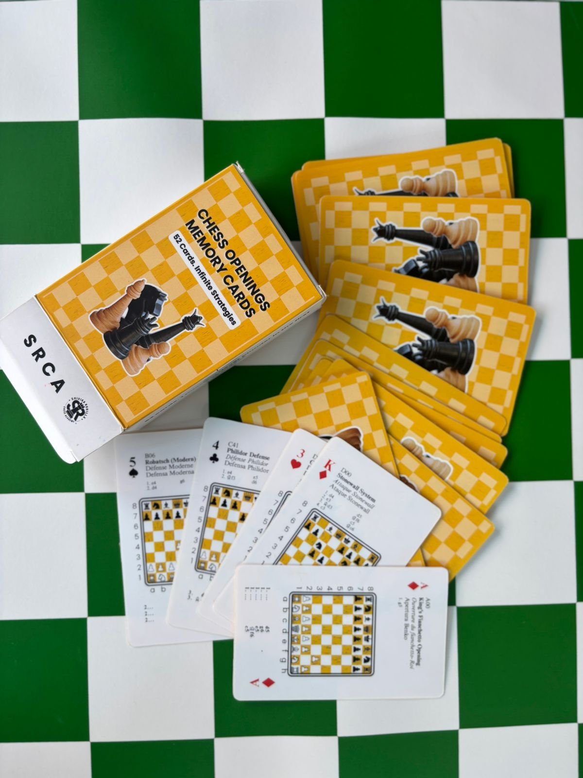 SRCA Yellow Chess Opening Memory Cards - image 3