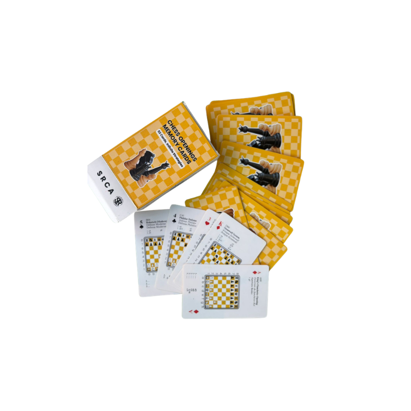 SRCA Yellow Chess Opening Memory Cards