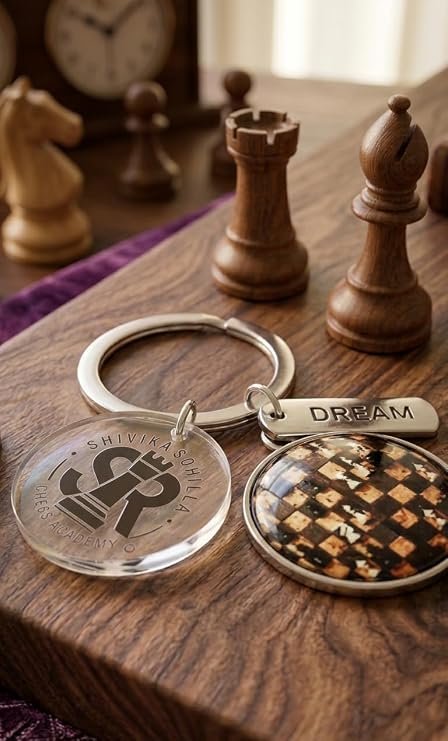 SRCA Chess Cheque Metal Customized Keychain - image 4