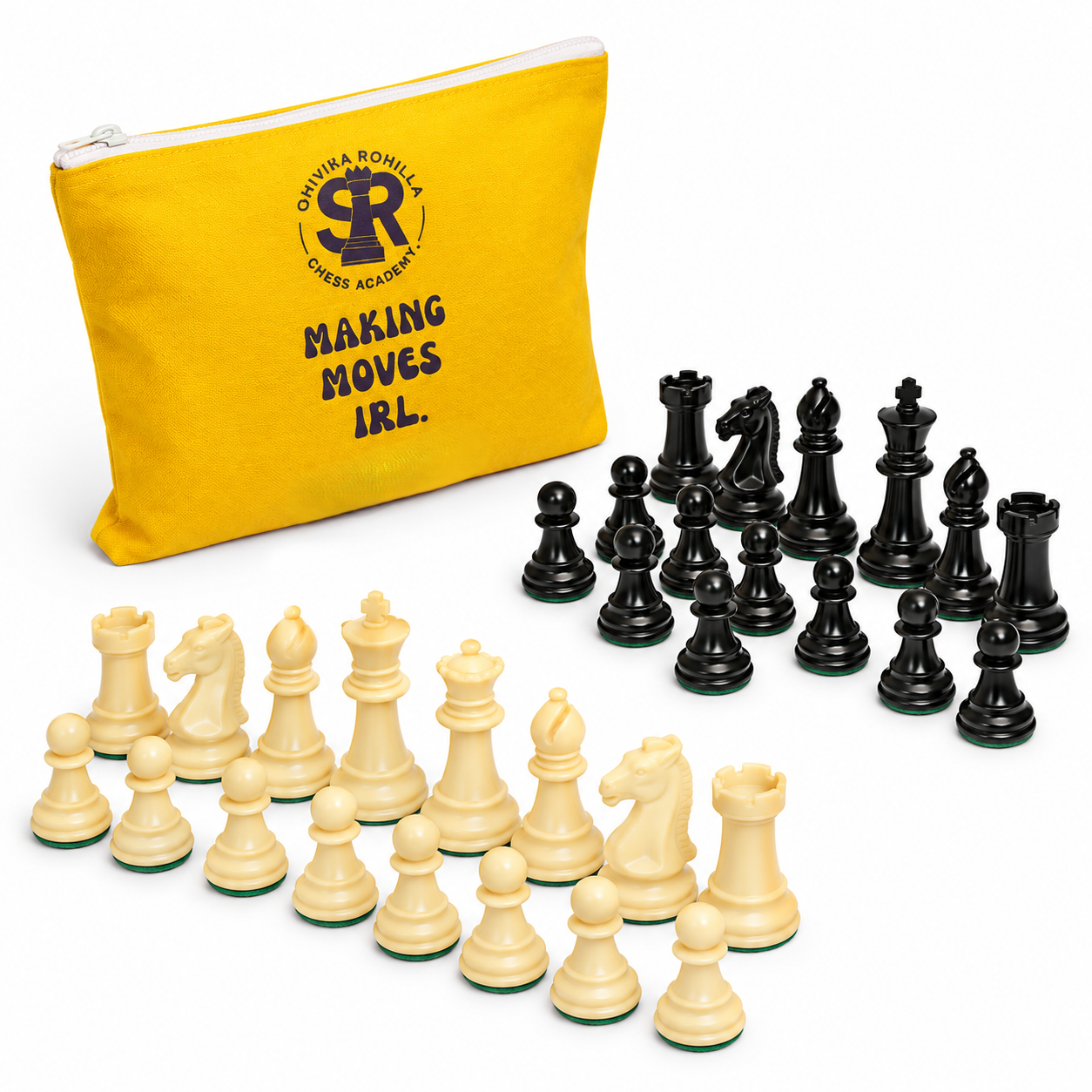SRCA chess pieces with yellow pouch - image 4
