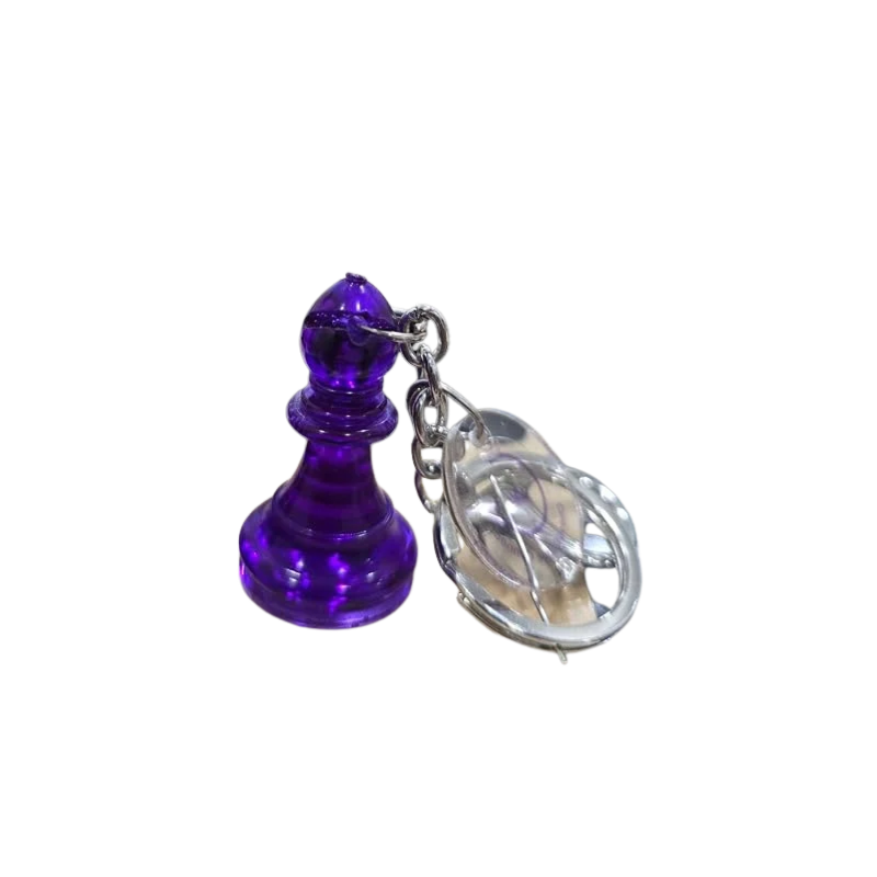 SRCA Dark Purple Pawn Metal Baghanging