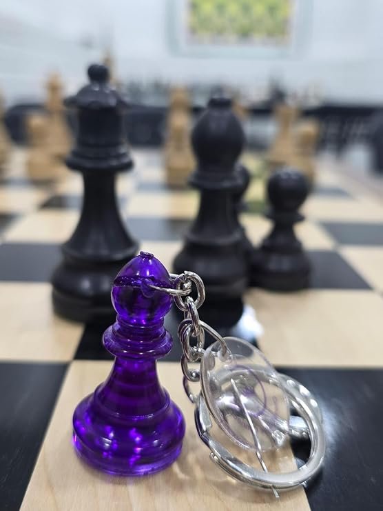 SRCA Dark Purple Pawn Metal Baghanging - image 2