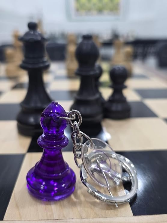 SRCA Dark Purple Pawn Metal Baghanging - image 3