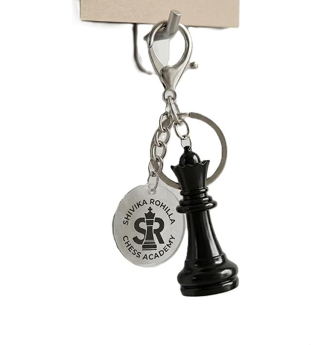SRCA Queen Black Metal Resin Charming Baghanging Keychain - image 4