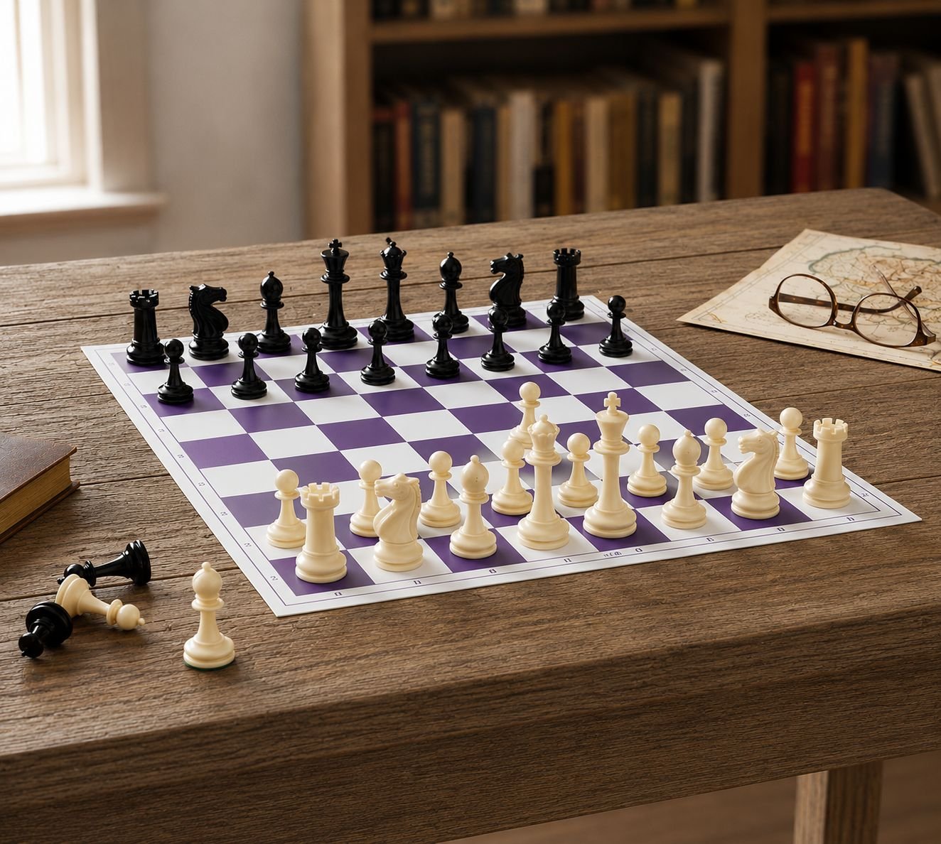 CCC 17" inches Chess Vinyl Foldable Chess Board - image 3