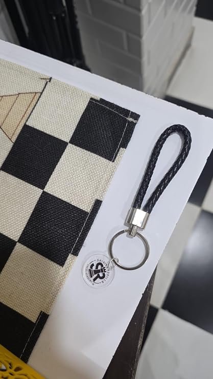 SRCA PU Leather Braided Woven Ropes keychain - image 3
