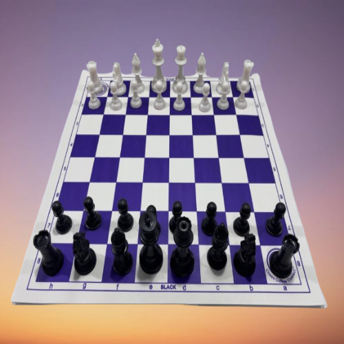 CCC 17" inches Chess Vinyl Foldable Chess Board