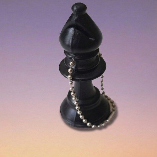 SRCA Black Bishop Keychain